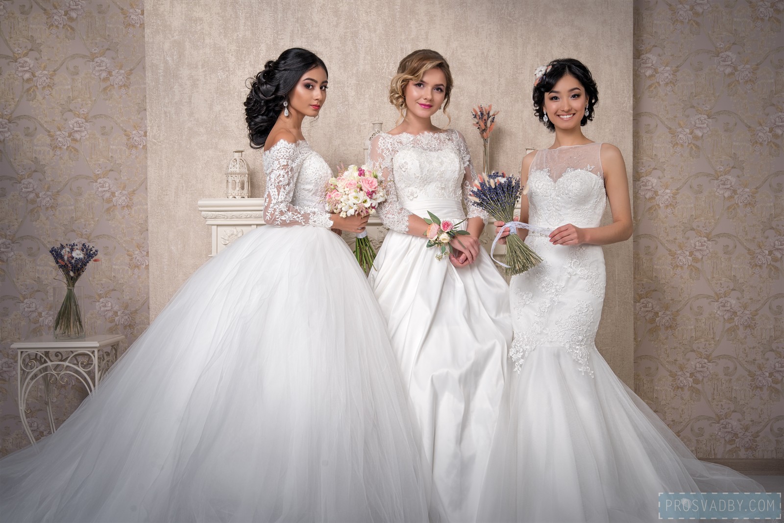 Три девушки, которым повезло принять участие в проекте Свадебное преображение Prosvadby.com.