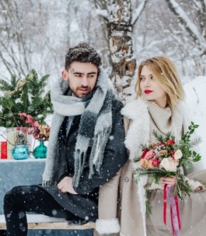 Снежная лавстори Вадима и Алены: вдохновленные дыханием зимы